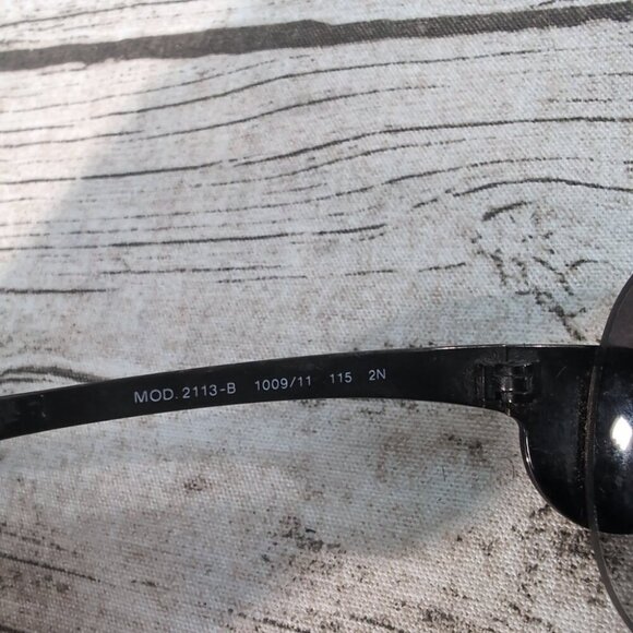 Versace MOD. 2113-B Black Shield Sunglasses 1009/11 – Women’s Oversized - Picture 7 of 14